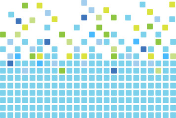 Simple mosaic tiles background in blue color