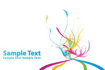 Vector Floral Template