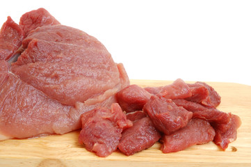 Raw pork meat