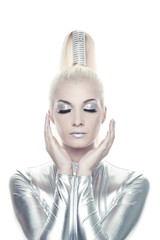 Beautiful cyber woman....