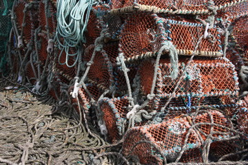 Lobster Pots at a North East Coastal Town