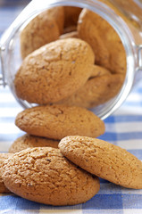 Oatmeal cookies close-up