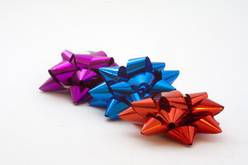 tri colour bows