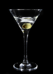 Martini with olive inside