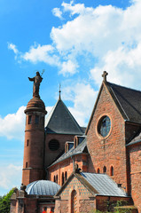 Obraz premium View of Sainte Odile Monastery above Lorraine county, France