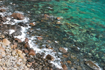 Clean, unpolluted shore