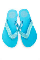 Summer shoes isolated on the white background