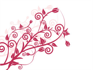 florale ranken und blüten