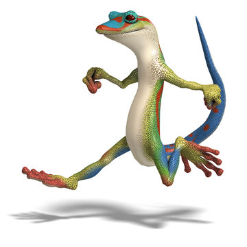 Funny Toon Gecko