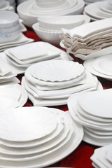 table ware market stall