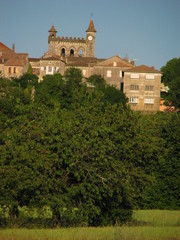 Fototapeta na wymiar Monflanquin, Lot Wieś et Garonne