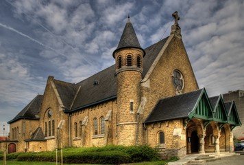 Fototapeta na wymiar Kirche in Belgien