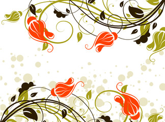 Fototapeta na wymiar Floral abstract illustration