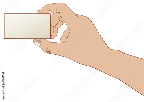 "Hand holding card" Stock image and royalty-free vector files on Fotolia.com - Pic 16081502
