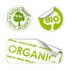 Set of bio / eco / organic labels