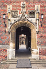 Fototapeta na wymiar St.John 's College w Cambridge University w Anglii