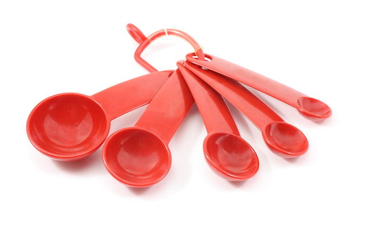 Red Measurement spoons