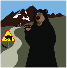 Bear scare warning