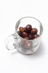Nuts in a glass