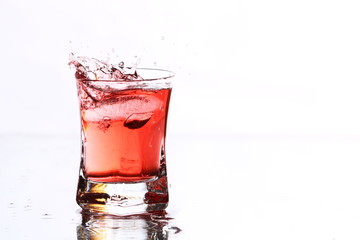 red cocktail splash
