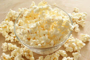 home made fresh sweet popcorn made from corn