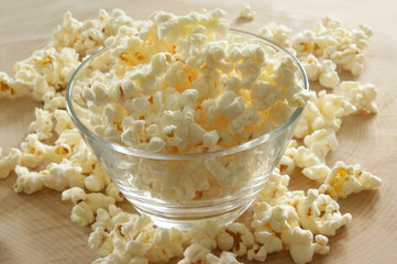 home made fresh sweet popcorn made from corn