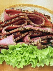 beef pastrami sandwich