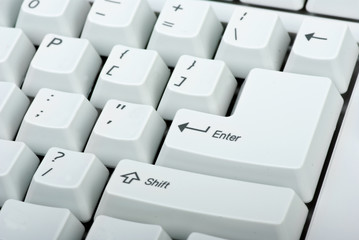 Computer keyboard close-up