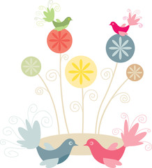 Abstract flower design