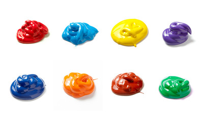 liquid paint drop color spot