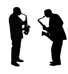 Saxophone jammin session