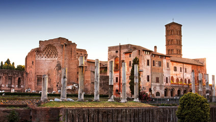 Fototapeta premium Santa Francesca Romana in Rom