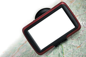 GPS navigation with map
