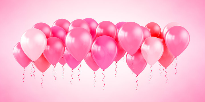 Pink Party Balloons