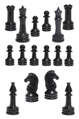 Complect of the black chessmen