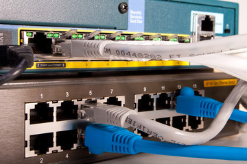 network switch and patch cables