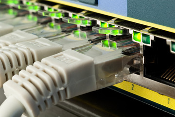 network switch and patch cables