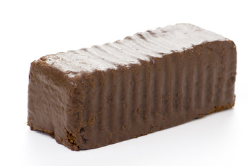 delicious chocolate Plum cake homemade dessert isolated