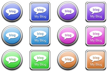 Fototapeta premium Blog buttons