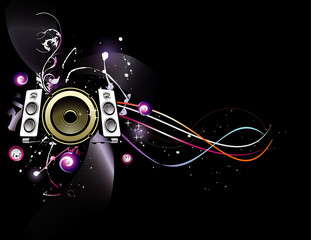vector music illustration