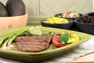 mexican carne asada plate