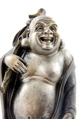 Fototapeta na wymiar Posąg Buddy na białym tle