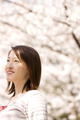 Naklejka premium 女性ポートレート