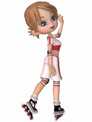 Cute Skater - Toon Figure