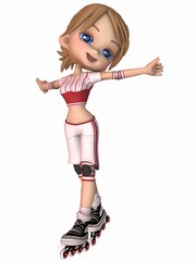 Cute Skater - Toon Figure