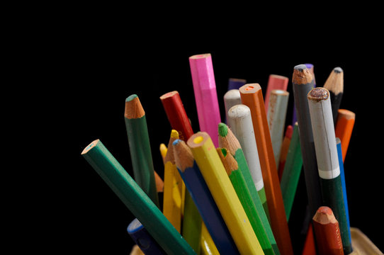 Extrémités Colorées De Gomme à Effacer De Crayon Photo stock - Image du  coloré, pointu: 6307768