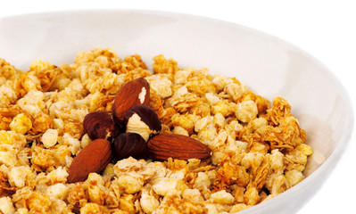Muesli with hazelnuts