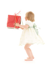 girl with gift box