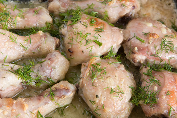 chicken fast food with dill