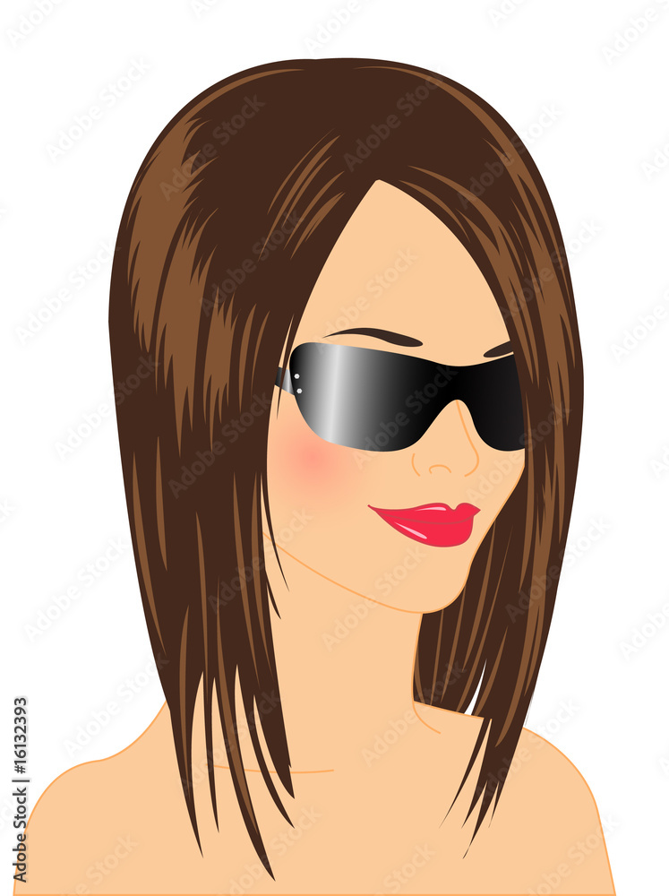 Canvas Prints Glamour beauty in sunglasses